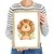 Quadro infantil aquarela animal tropical leão - comprar online
