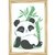 Quadro infantil panda e bamboo
