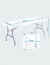 Mesa Plegable Exterior de Plástico Camping 180cm Valija - tienda online
