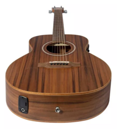 Guitarra Electroacústica Zurda Ga-38 Caoba Con Funda - comprar online