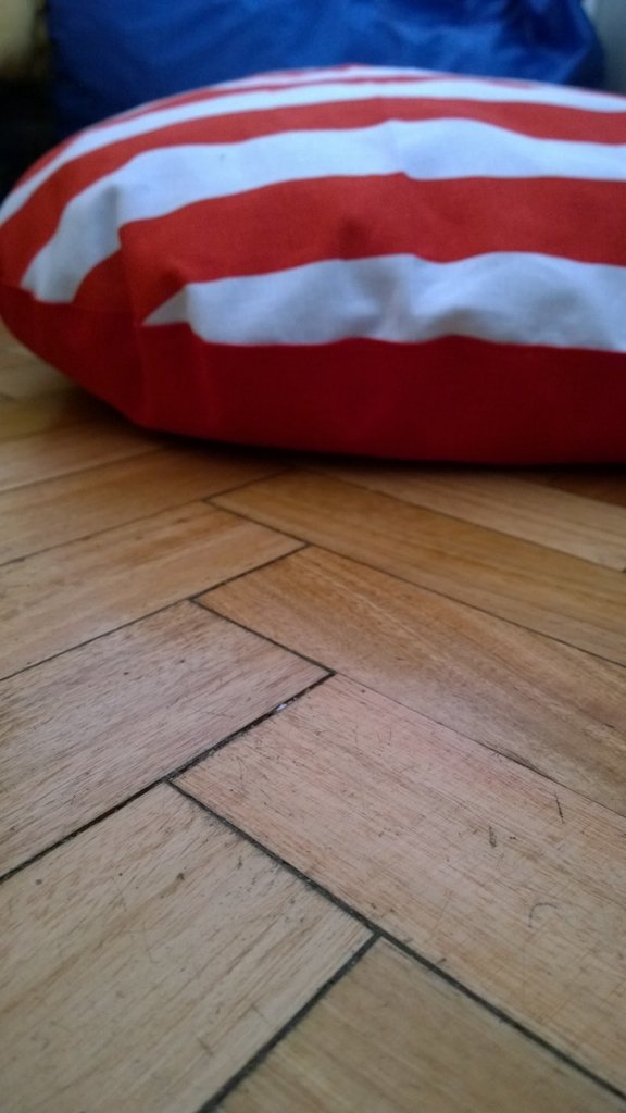 desmontable lona rayado rojo