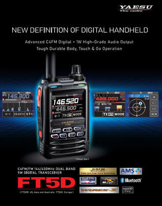 Dual Band Transceiver Yaesu YAESU FT3D C4FM/FM 144/430MHz DUAL