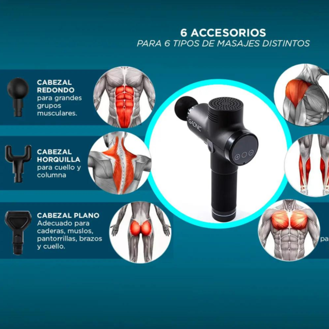 Pistolas de masaje percutivo: beneficios y riesgos de la técnica