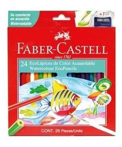 Lápices De Colores Faber Castell Acuarelables X24 Ecolápiz