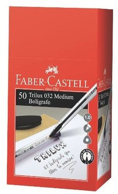 Bolígrafo Trilux 032 M Negro X50 Faber-castell 643299