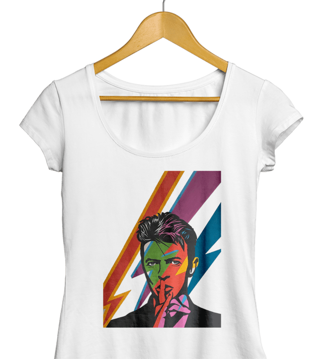 Remera David Bowie ART Colores - Comprar en Tienda Uke