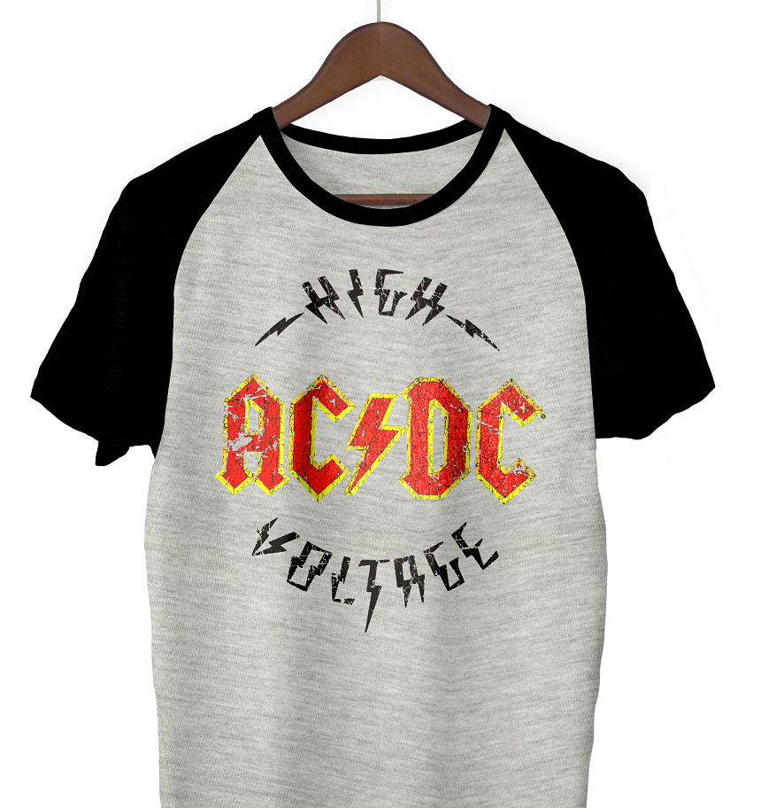 Remera AC/DC High Voltage RANGLAN - Tienda Uke