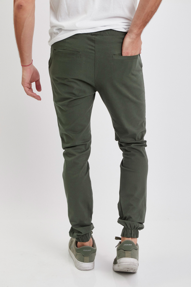 Pantalón jogger cargo para hombre color verde Denley 8956 VERDE