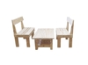 juego de 2 bancos 1.20mts con mesa ratona de 1x60mts