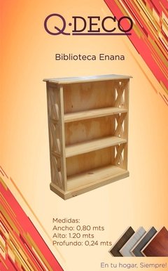 Biblioteca Enana de pino