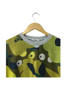 Sweater PONCHO flor verde - comprar online