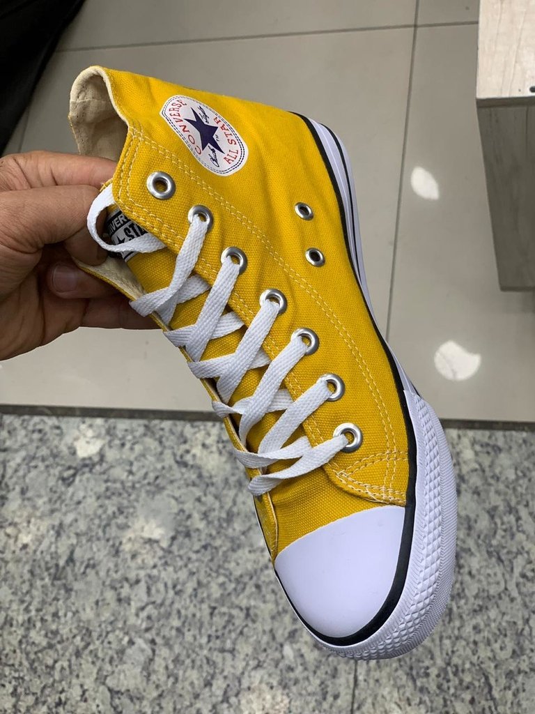 All Star Converse Cano Alto Mostarda Feminino