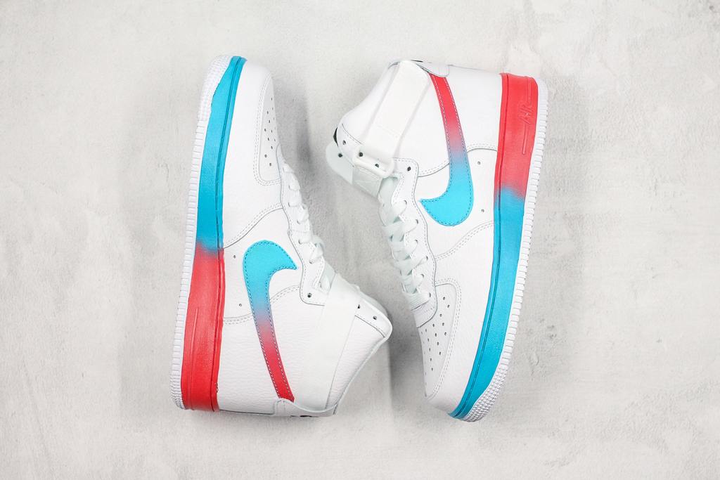 air force 1 high gradient white blue fury ember glow