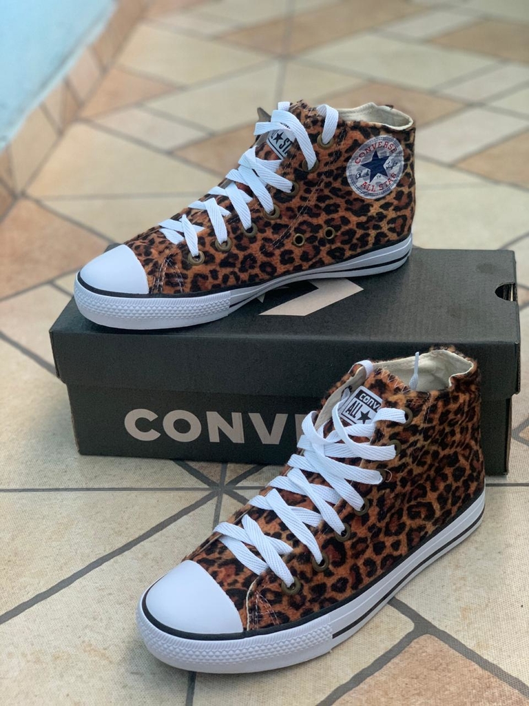 All Star Converse Cano Alto Onça Fem
