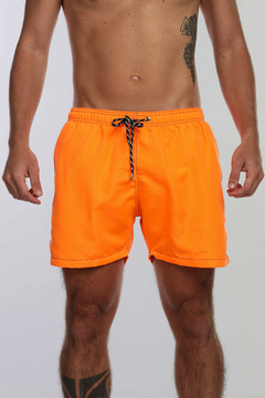 Pantalones Corto Masculino Naranja Neon