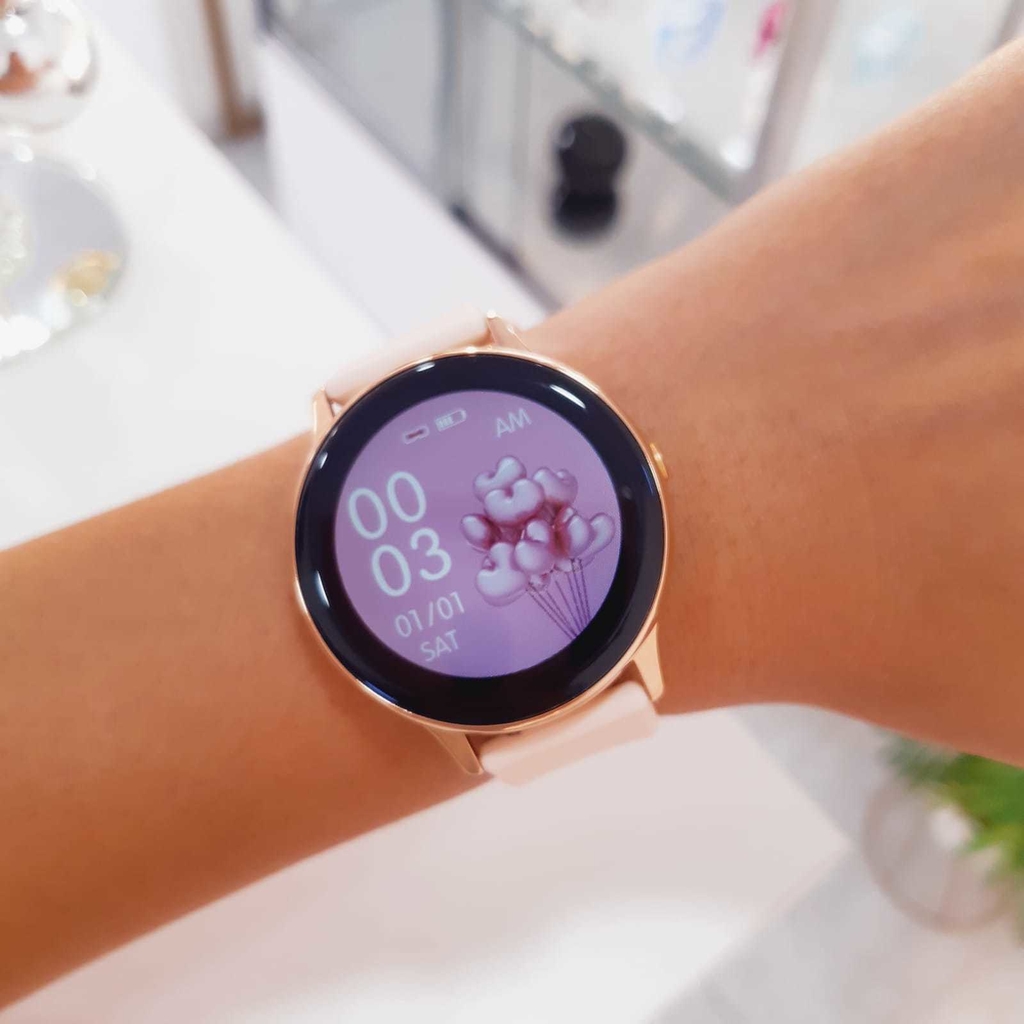 RELOJ SMART DT88 PRO DOS MALLAS ROSA GOLD