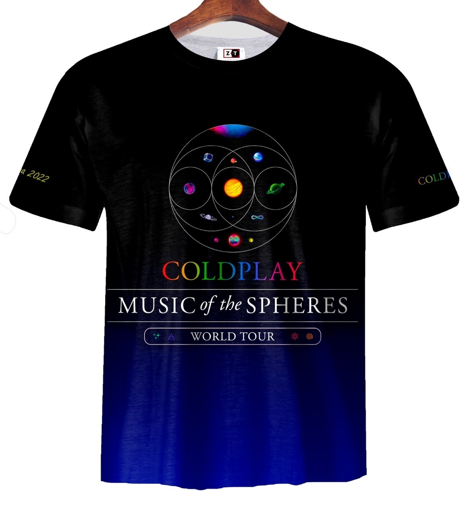 Remera ZT-1016 - Coldplay Music of the Spheres Tour Argentina 2022
