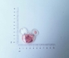 02 - Aplique Plastico Mickey com confete Rosa
