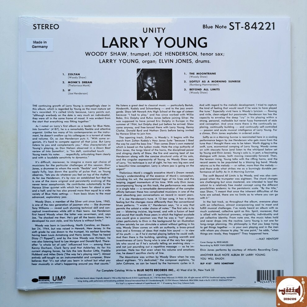 全ての Larry Young - Unity Blue Note i9tmg.com.br