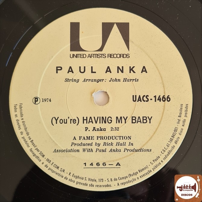 Paul Anka Papa Comprar Em Jazz Companhia Discos