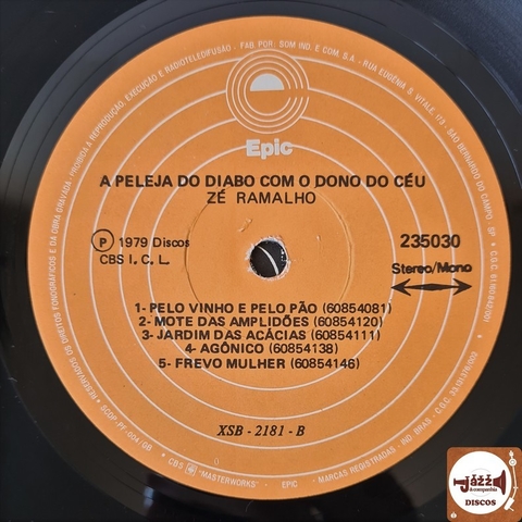 Zé Ramalho - A Peleja Do Diabo Com O Dono Do Céu (Com encarte)