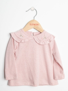 REMERA CUELLO BORDADO (7545RB)