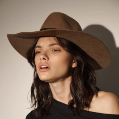 Sombrero Australiano Fieltro Ala 10 on internet