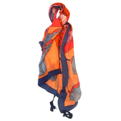 PASHMINA CUADRO FLORES - comprar online