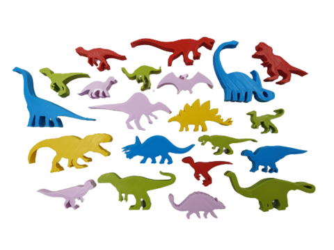 Ilha dos Dinossauros - Kit Básico - Ludo 3D - Ludo 3D - Impressão 3D para Jogos  de Tabuleiro