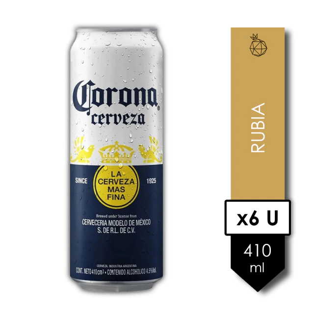 Corona Lata . Cerveza . 410ML
