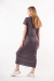 vestido largo manga corta