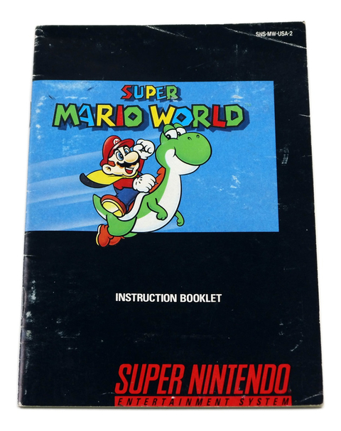 Manual Super Mario World Original Super Nintendo Snes