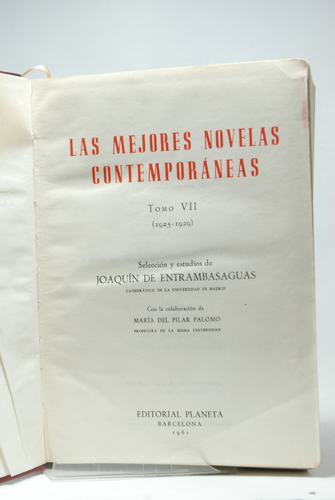 LAS MEJORES NOVELAS CONTEMPORÁNEAS VII (1925-1929)