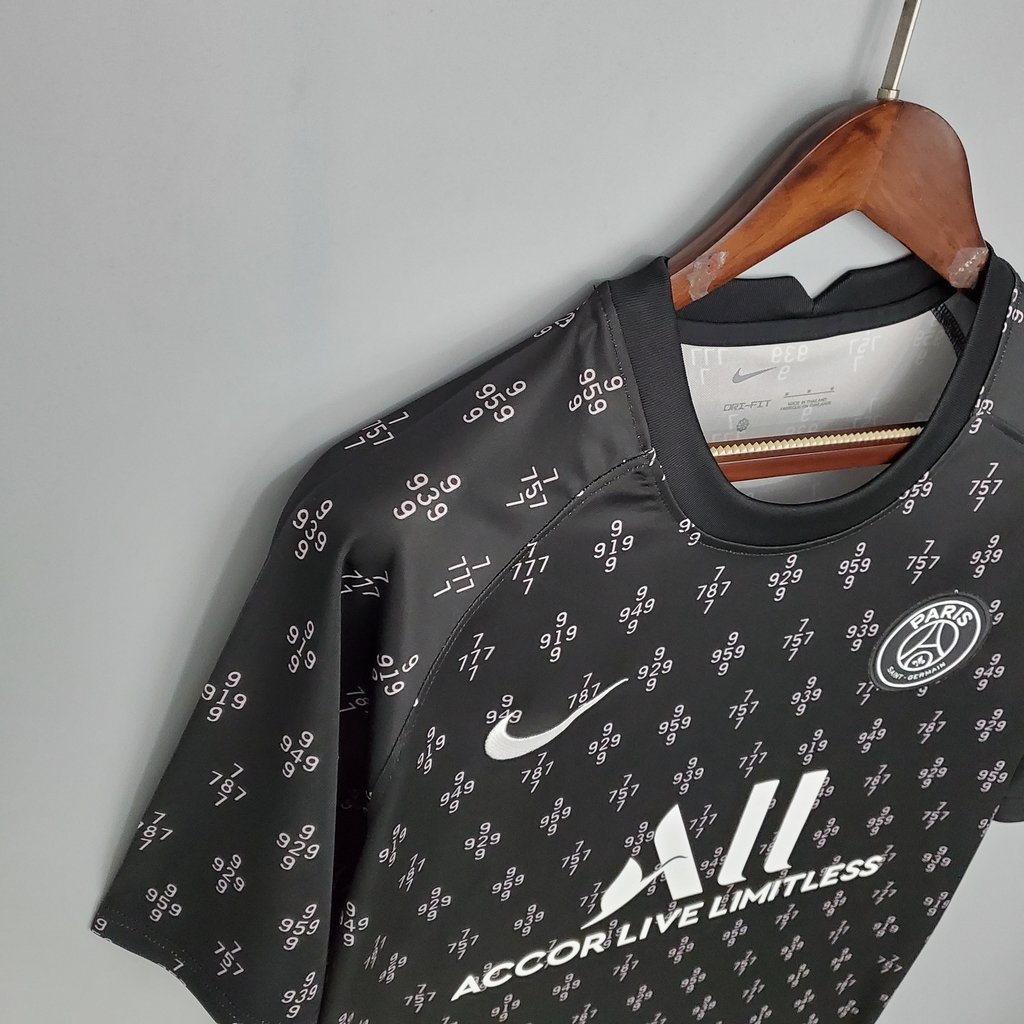 camisa psg treino preta