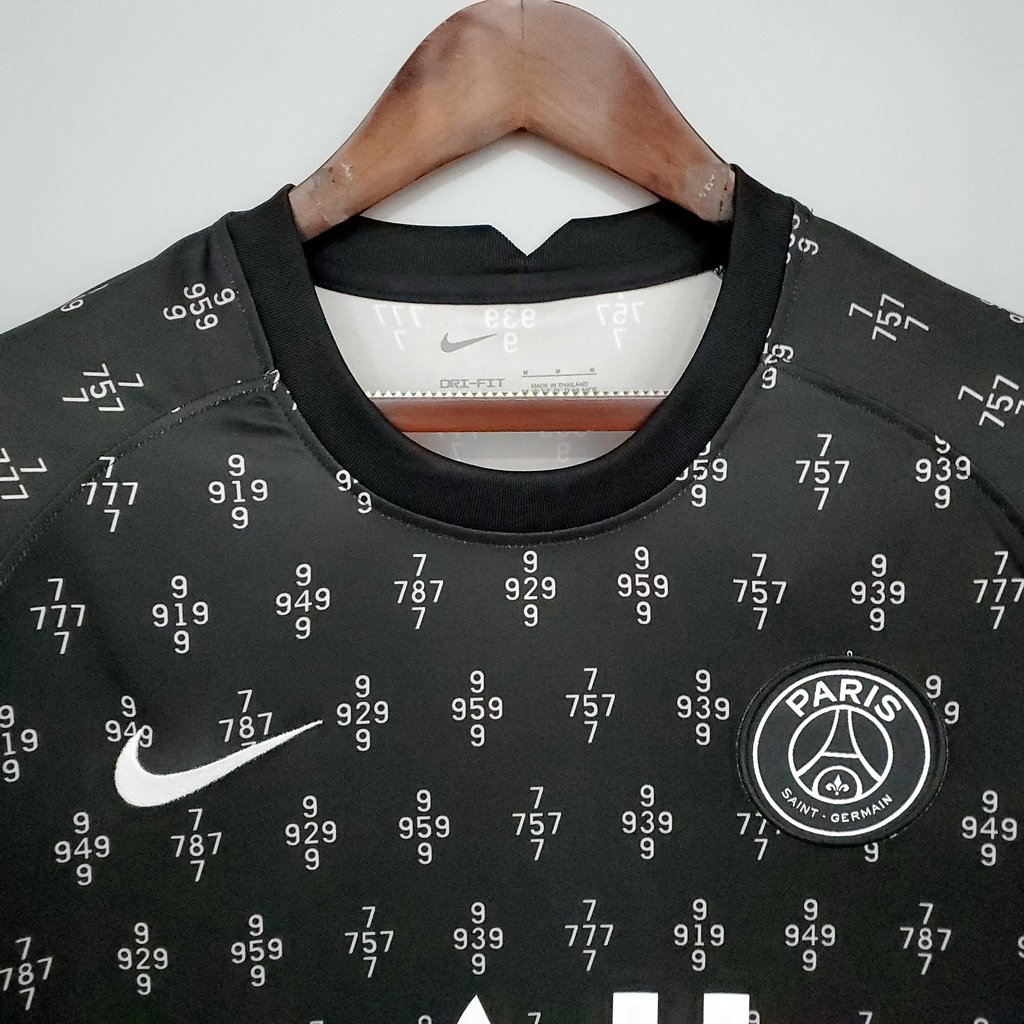 camisa psg toda preta