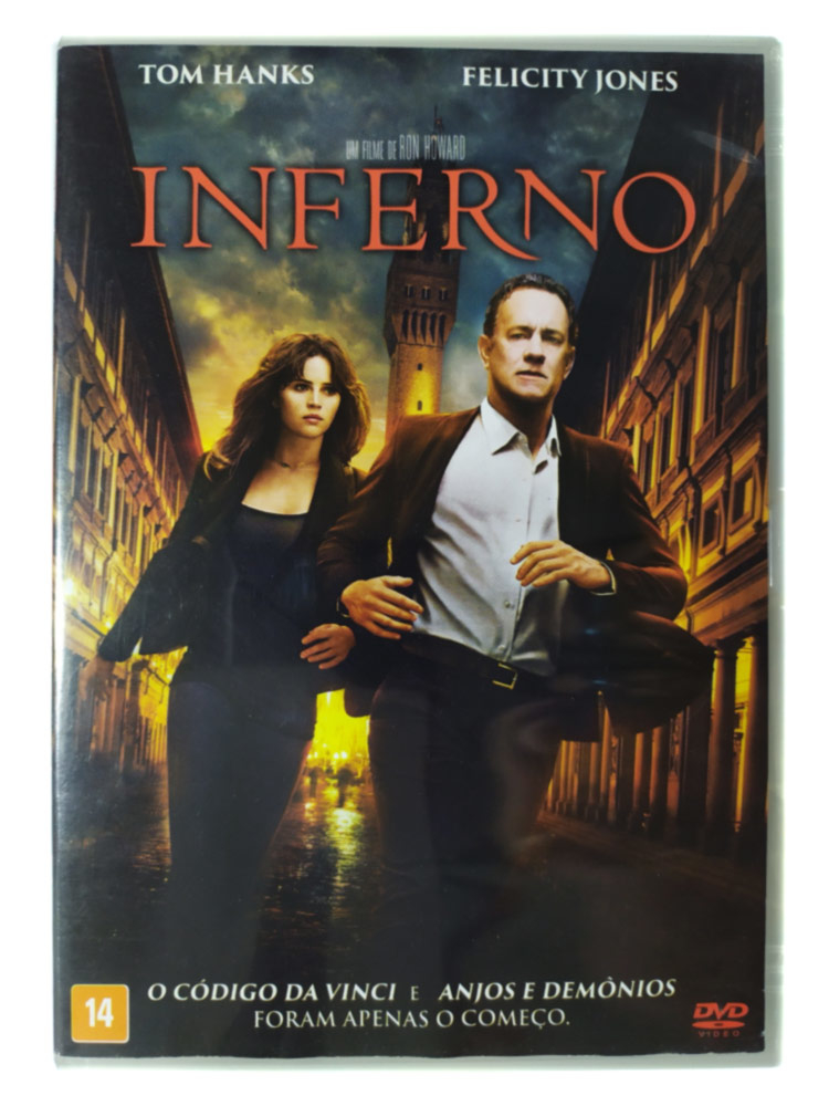 DVD Inferno Tom Hanks Felicity Jones Irrfan Khan Ben Foster Original Ron  Howard