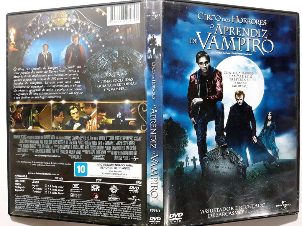 DVD Circo dos Horrores O Aprendiz de Vampiro Original Josh Hutcherson