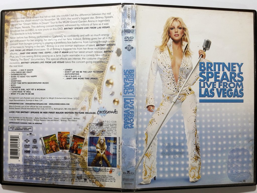 DVD Britney Spears Live From Las Vegas Original
