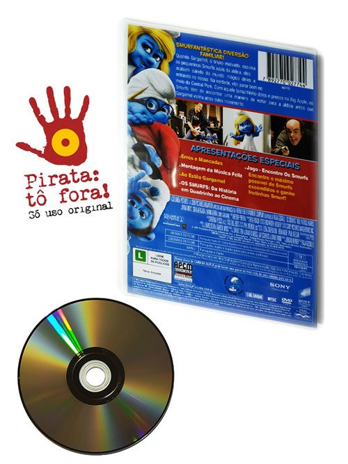 Dvd Os Smurfs Original Neil Patrick Harris Jayma Mays Livro Novo Raja Gosnell