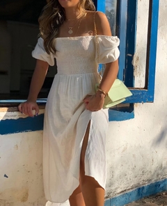 Vestido Bromélia Off White