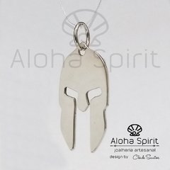 Pingente de prata 950 - Capacete Espartano (pequeno) - Jóias Aloha Spirit