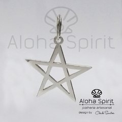 Pingente de Prata 950 - Pentagrama (simples) - Jóias Aloha Spirit