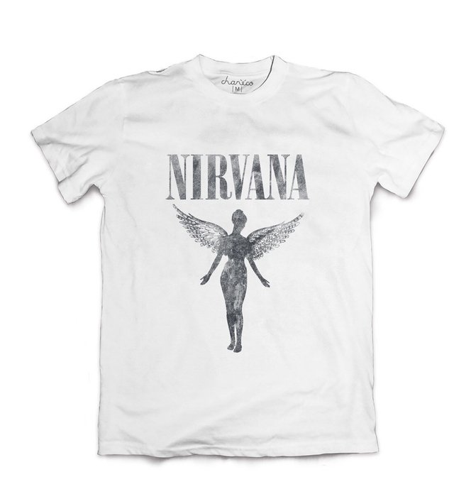 nirvana camisa feminina