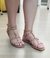 Sandália rasteira com spikes - loja online