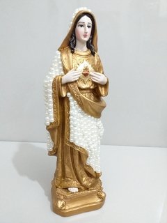 Sagrado Coração de Maria com pérolas - 30 cm - comprar online