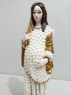 Nossa Senhora Grávida – 30 cm - Pérola Bege - comprar online