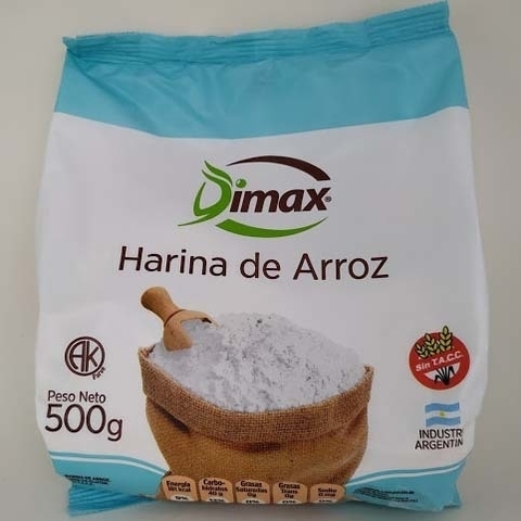 Harina de arroz Dimax 500g.
