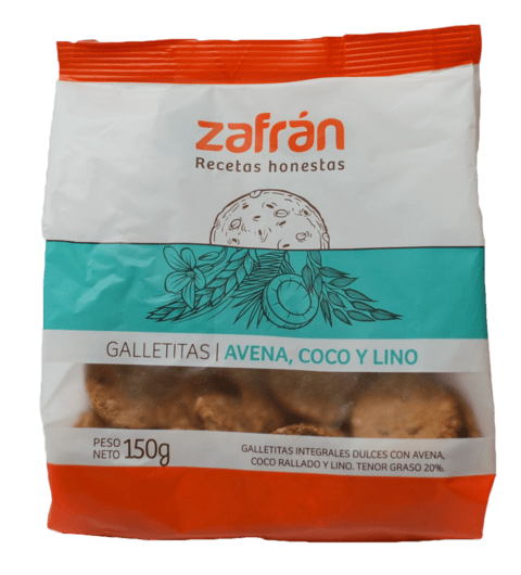 Galletitas integrales con semillas Zafrán