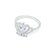 Anillo Corona De Plata 925 Con Engarce Cubic Zirconia