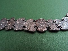 D059 Pulseira de pedaços Irregulares de Prata - comprar online